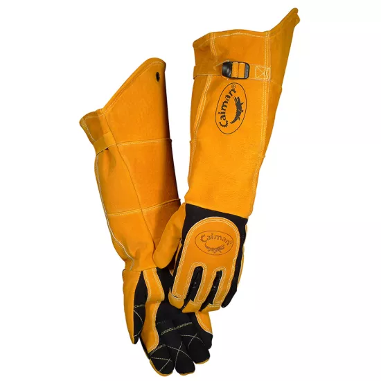 Caiman Split Deerskin MIG/Stick Welder Gold Glove - XL (Per Pair)