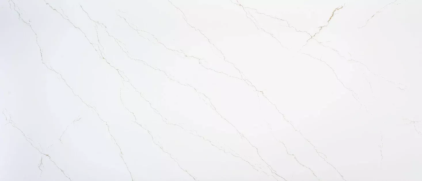 Calacatta Miraggio Gold 126x63 3 cm Polished Quartz Slab