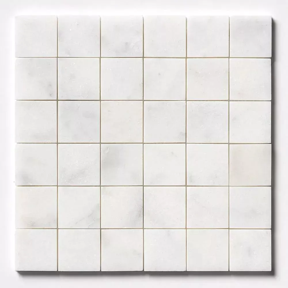 Calacatta T Honed 2x2 Marble Mosaics 12x12