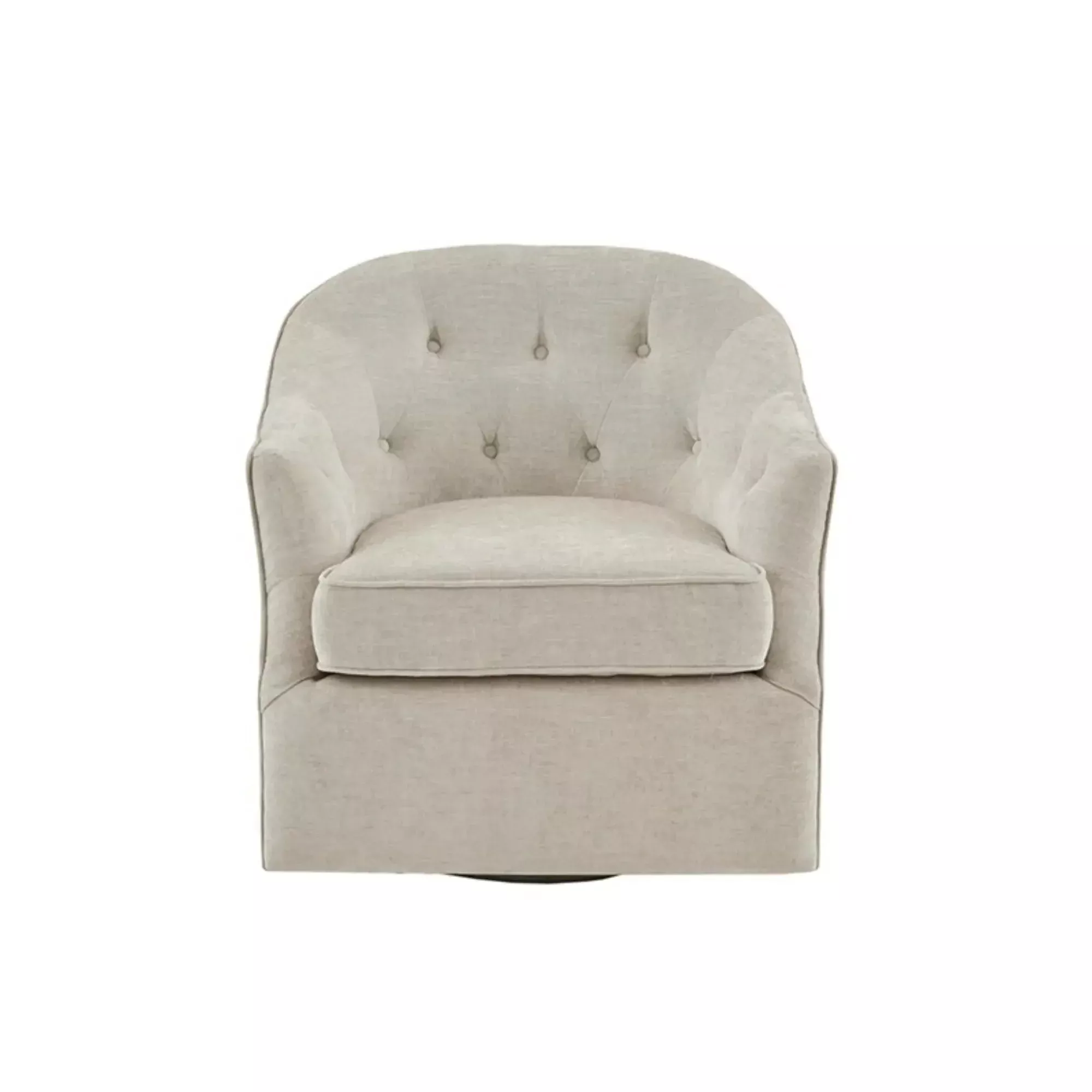 Calvin - Swivel Chair With 360 Degree Rotation - Beige