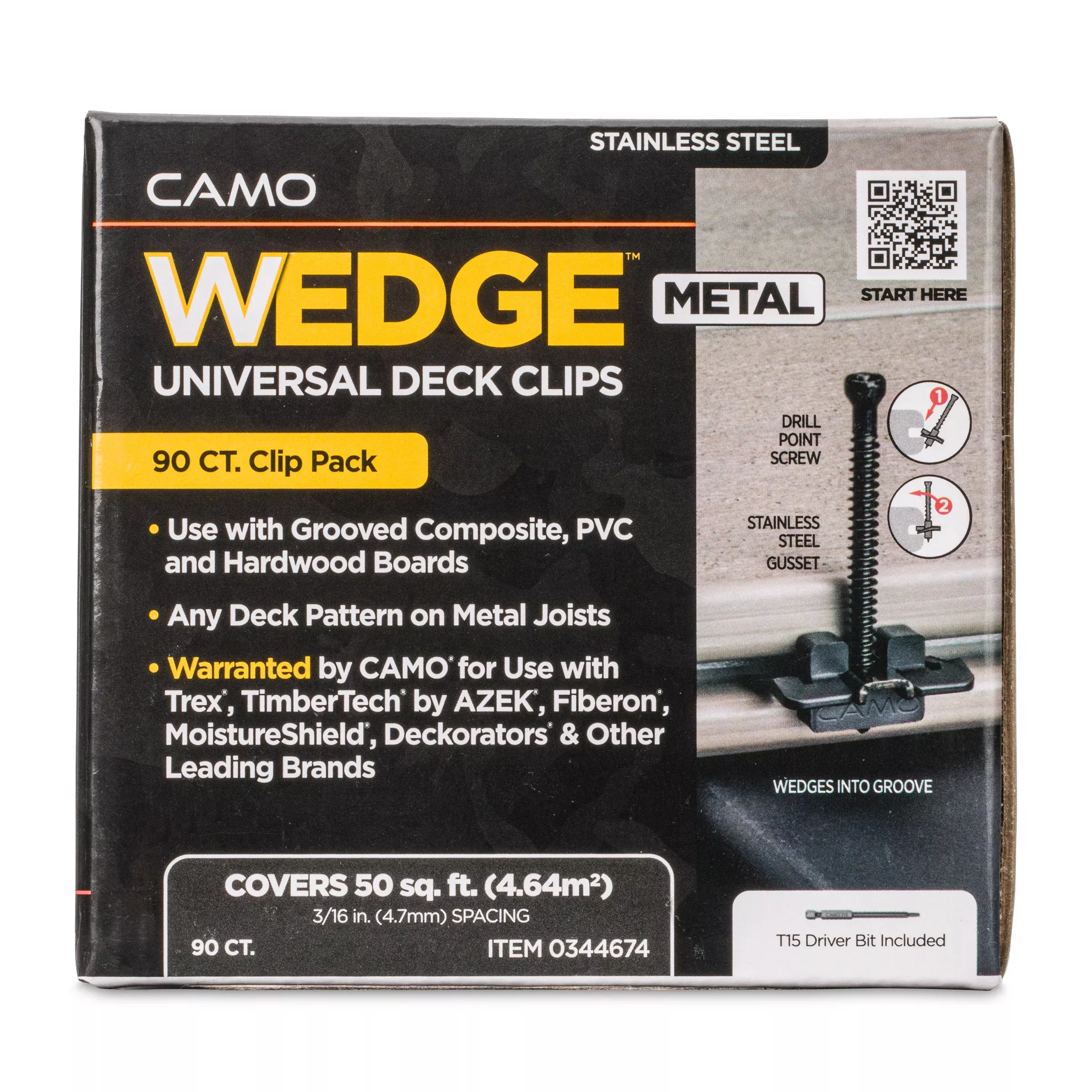 CAMO Wedge Metal Clip for Metal Deck Frames