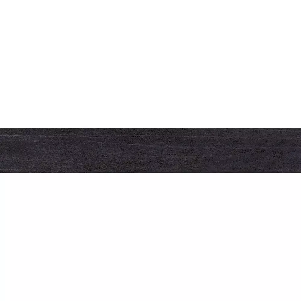 Carbon Matte Bullnose Fabric Look Porcelain Base 3 1/2x24