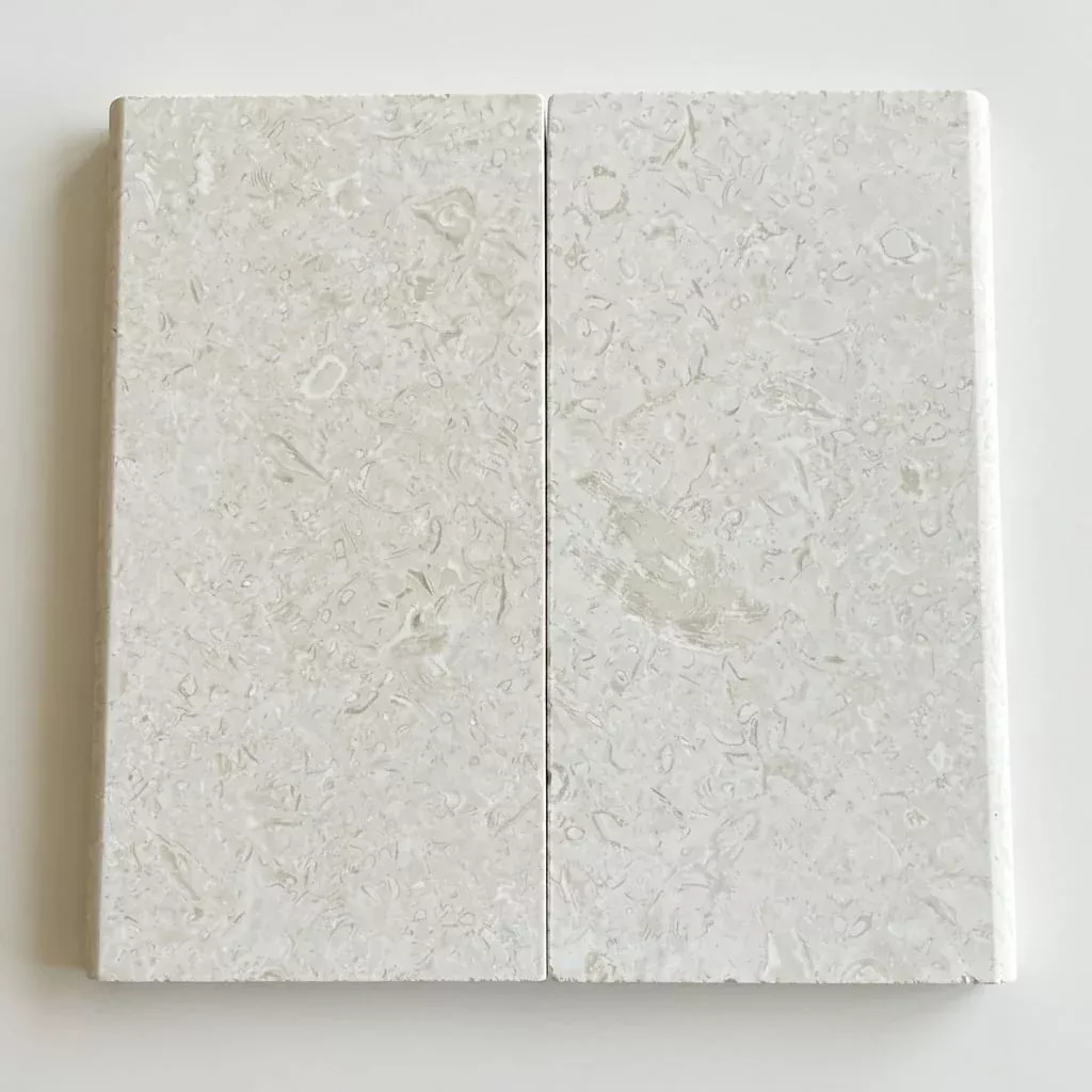 Cardinal Beige Limestone Coping 12x24 Tumbled Bullnose5 cm