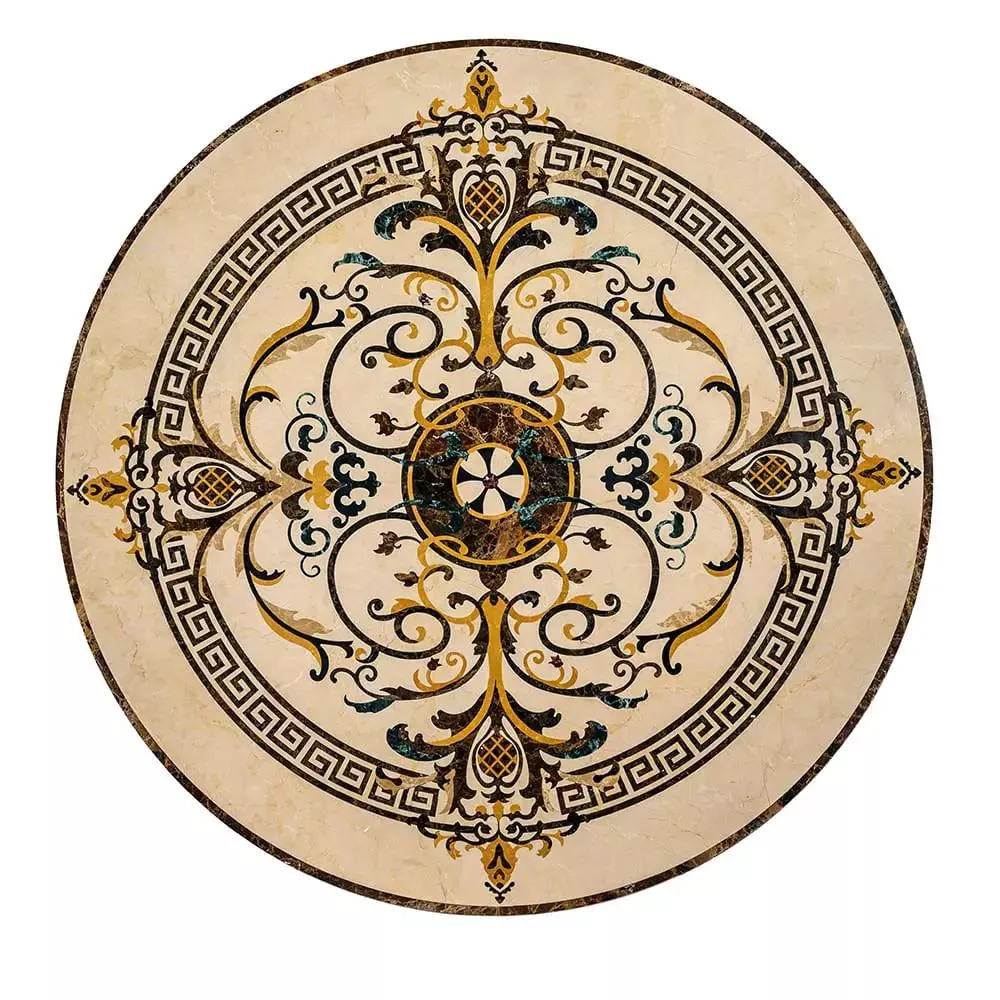 Cassina Multi Finish Round Marble Medallions 36x36