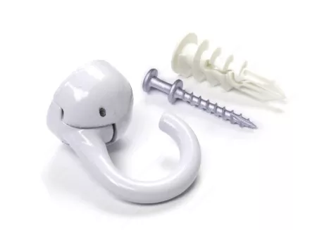 CEILING ELEPHANT HOOK WHITE