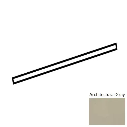 Color Wheel Classic Architectural Gray Ceramic Wall Trim - 1/2" x 11 15/16" Jolly
