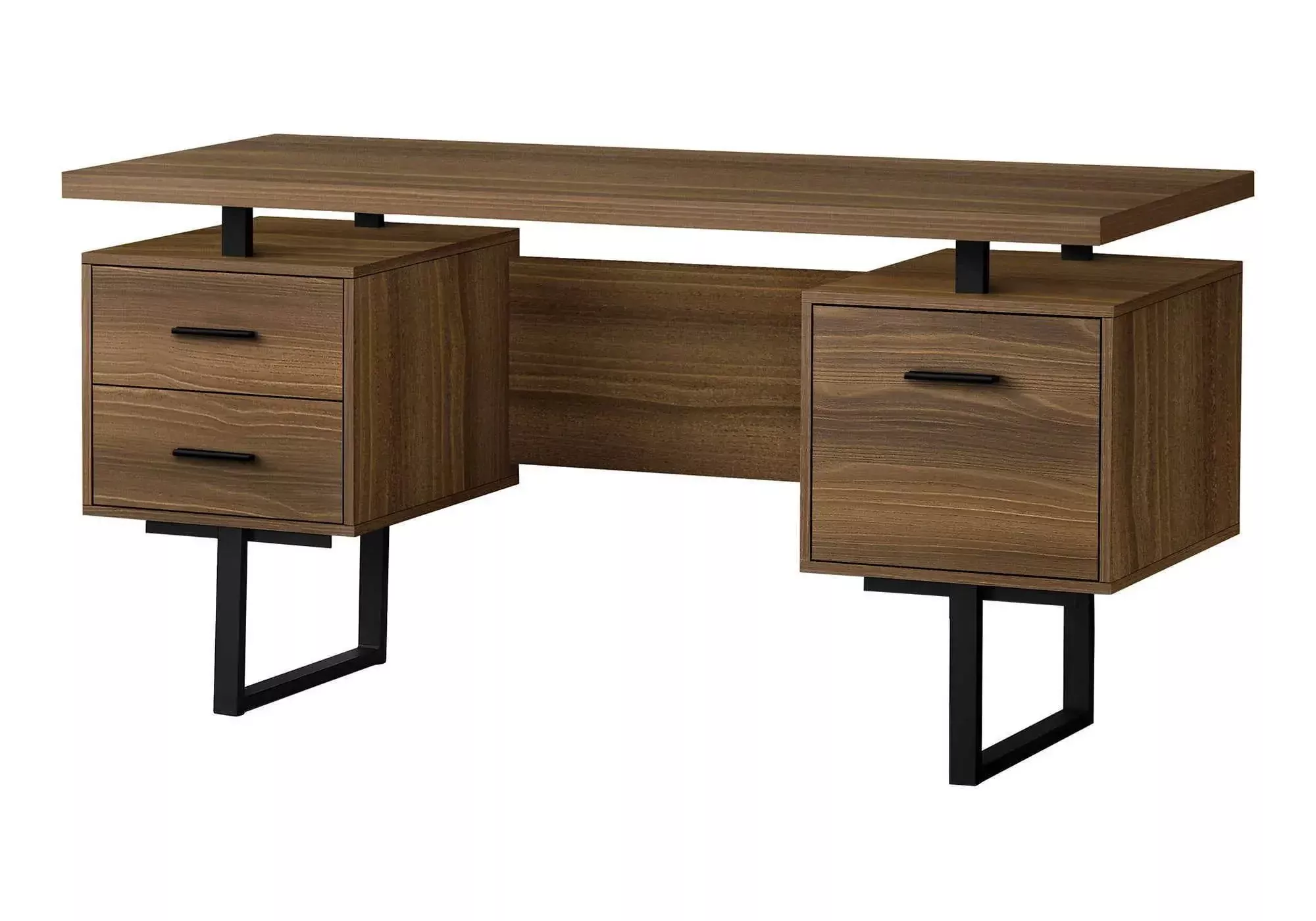 Computer Desk For Home Office, Laptop, Left Right Set - Up, Storage Drawers, Contemporary & Modern