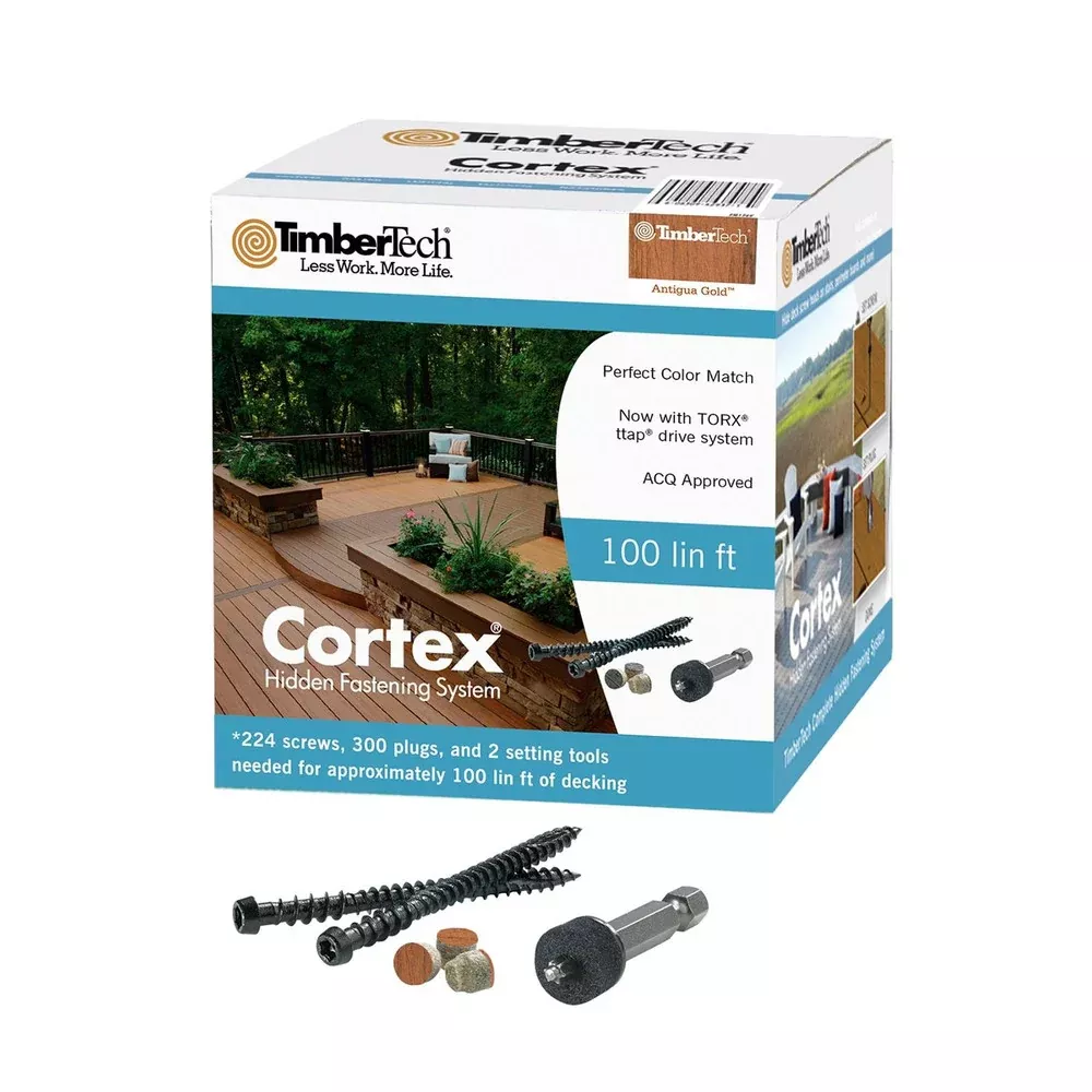 Cortex - TimberTech Screws and Plugs - 100LF