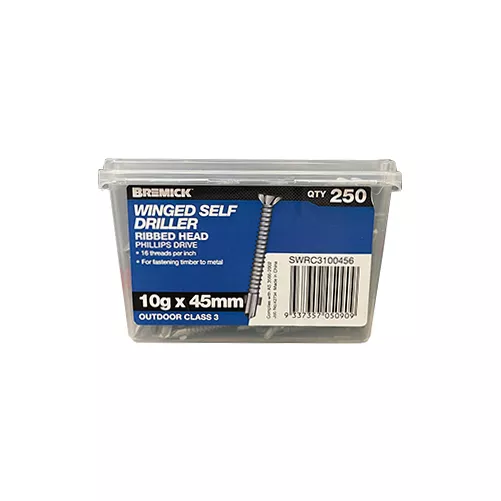 Countersunk Screw 10g x 45mm Gal Metal Screws Box of 250