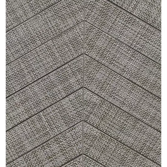 Dagny Fabrique Gray Porcelain Mosaic - 2" x 6" Chevron