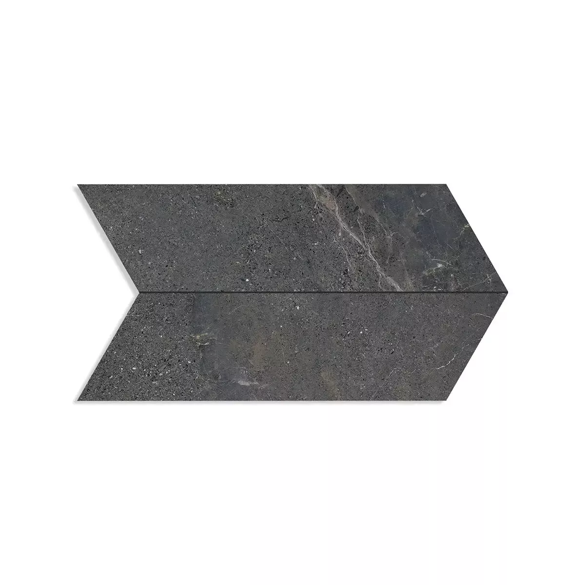 Dark Matte Porcelain Tiles 5 45/64x19 1/2