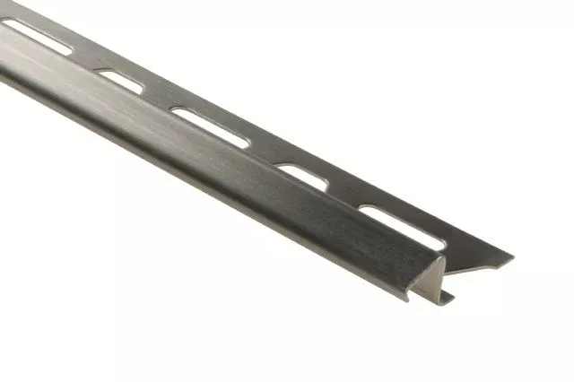 Deco DE Metal Tile Edging Trim - Brushed Stainless Steel