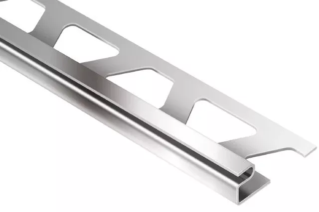 Deco Edge Protection Profile Metal Tile Edging Trim - Stainless Steel