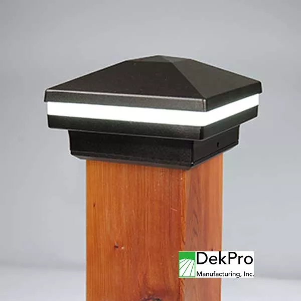 DekPro Effex Glow Ring Pyramid Post Cap Light