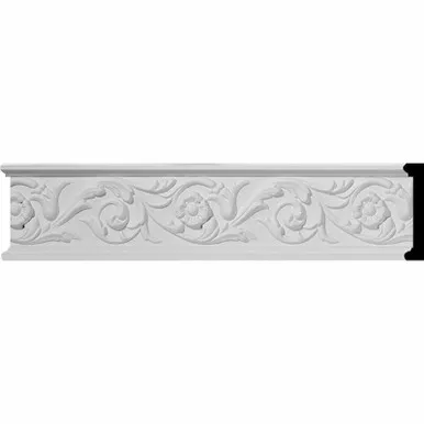 Delfina Running Leaf - Urethane Panel Moulding 94-1/2 in x 3-1/4 in x 3/4 in - #CHA03X00DL