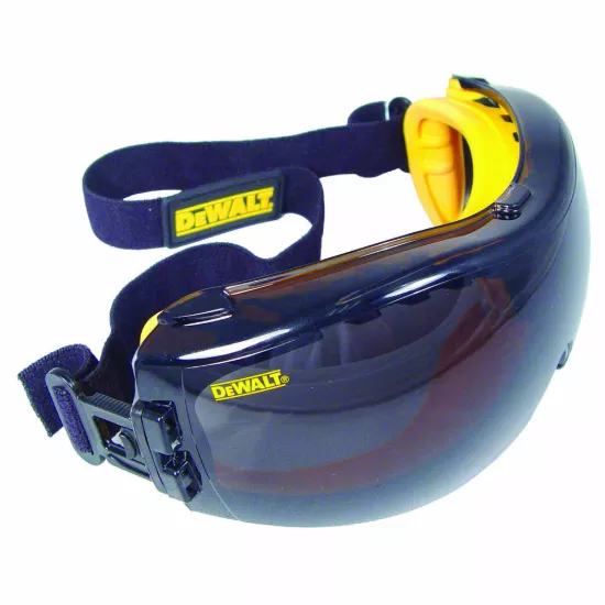 Dewalt Concealer Safety Goggle - Black Frame - Smoke Anti-Fog Lens