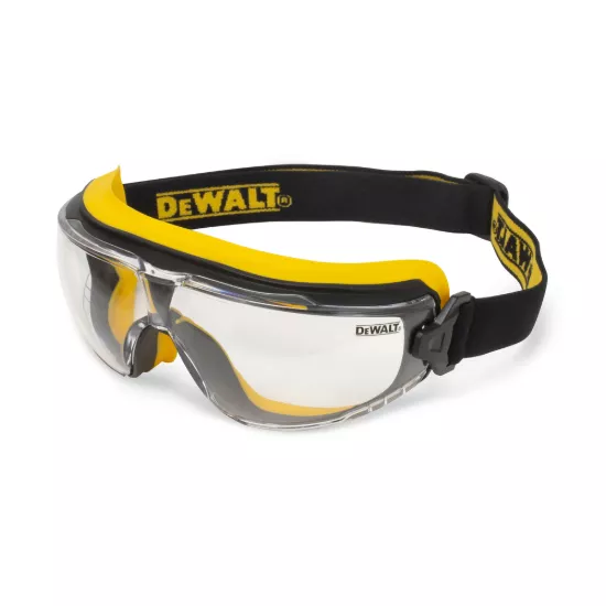 Dewalt Insulator Safety Goggle - Black/Yellow Frame - Clear Anti-Fog Lens