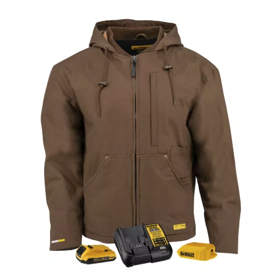 Dewalt Men's Heated Coat Kitted - Tobacco - Size M