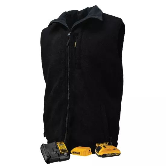 Dewalt Men's Heated Reversible Vest Kit - Black - Size M