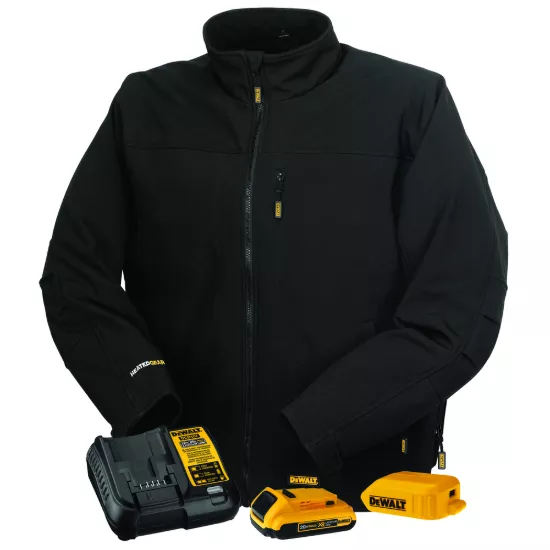 Dewalt Men's Heated Soft Shell Jacket Kit - Black - Size 3X