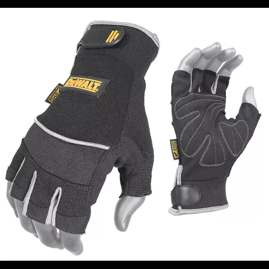 Dewalt Synthetic Leather Technician's Fingerless Glove - Size XL - Priced per pair