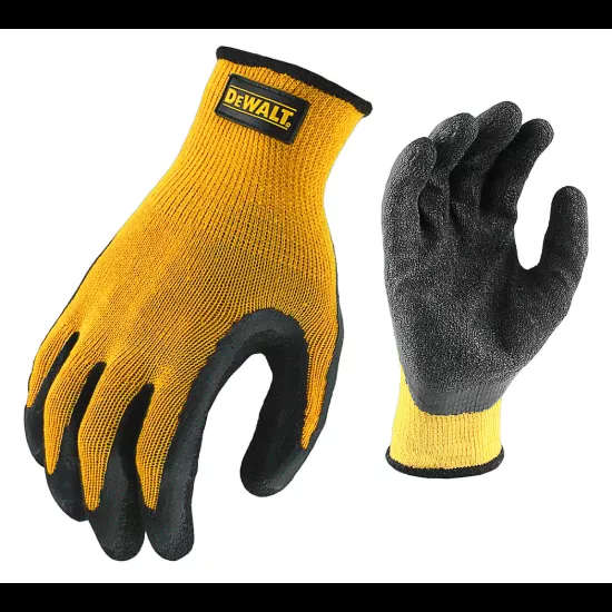 Dewalt Textured Rubber Coated Gripper Glove - Size L - Priced per pair