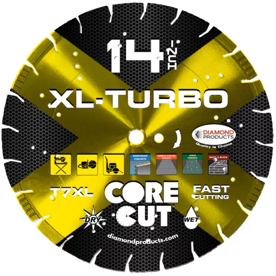 Diamond Products x .125" x UNV TXL14125UNV XL-Turbo Diamond Blade - 14" x .125 x 1"