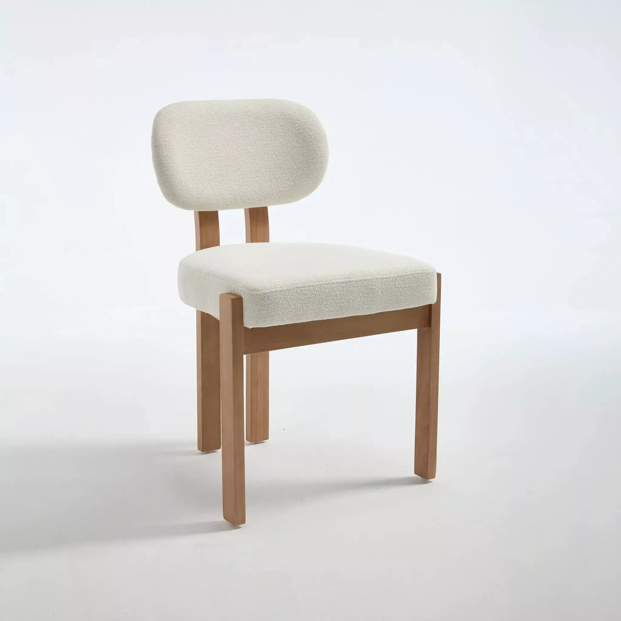 Dining Chairs With Ergonomic Backrest And Adjustable Feet (Set of 2)