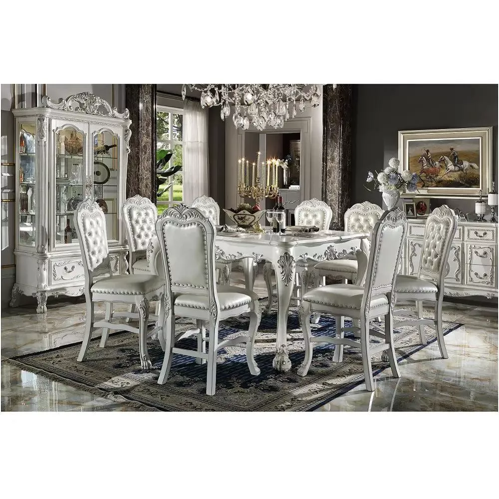 Dresden - Counter Height Table - Bone White