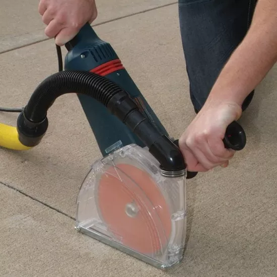 Dustless 7" Universal Cutting Dust Shroud with 18" Hose
