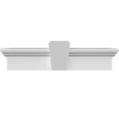 Endurathane Traditional Crosshead w/ Deco Keystone, 6 in, Factory Primed