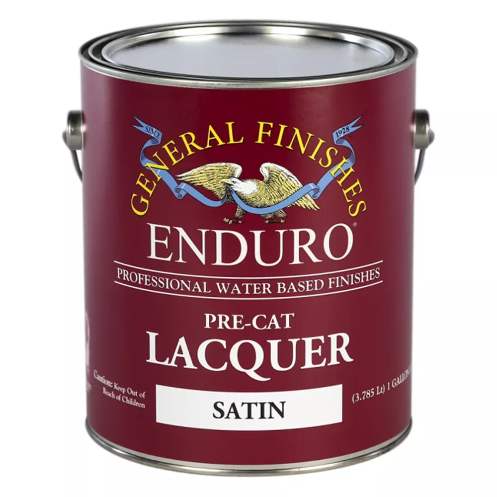 Enduro Pre-Cat Lacquer Satin, 1 Gallon