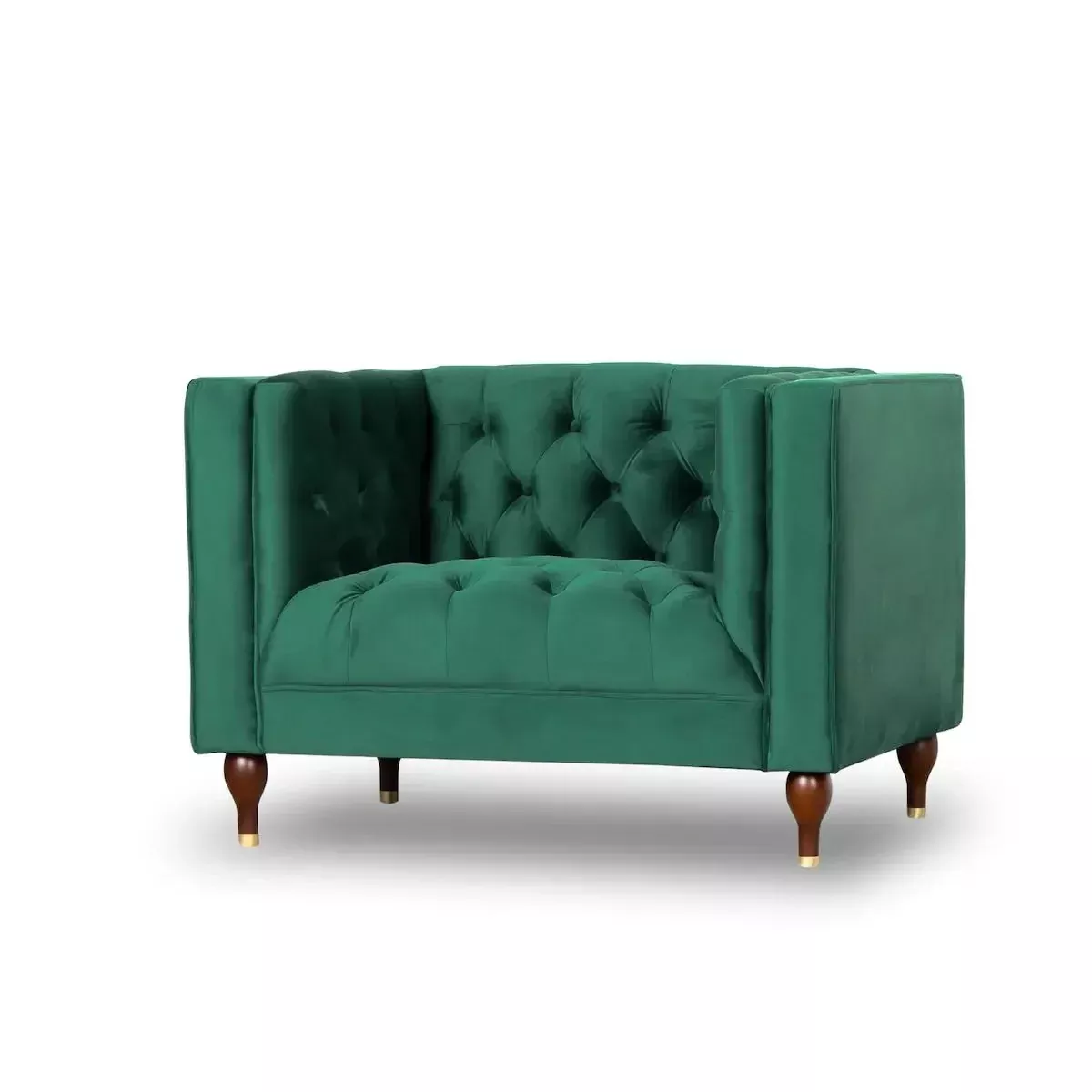 Evelyn - Mid-Century Modern Tufted Back Lounge Chair