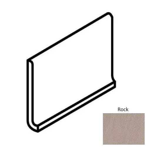 Ever Rock Porcelain Floor & Wall Trim - 6" x 12" Cove Base