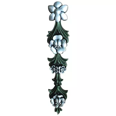 FAD Hand Painted Onlay - Hillsborough Flower 19-1/4 in x 3-7/8 in - #OPAOF-033-HGS