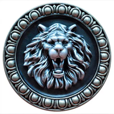 FAD Hand PaintedOnlay Lion 7-3/4 in. OPAOF-036-IS