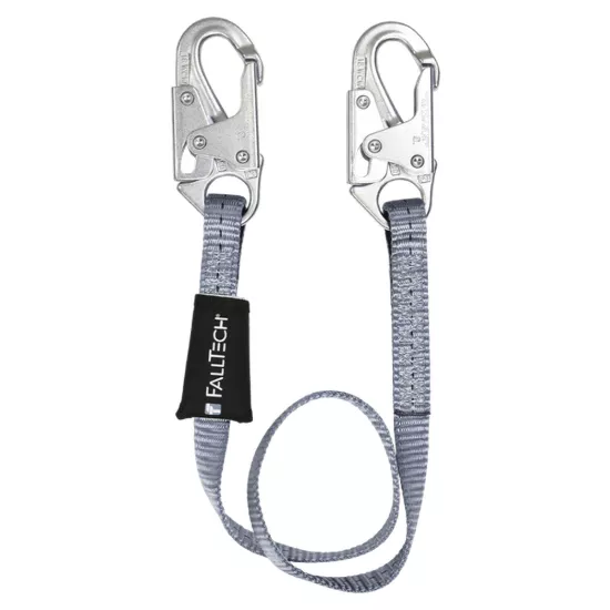 FallTech 4' Restraint Lanyard; Web with Snap Hooks