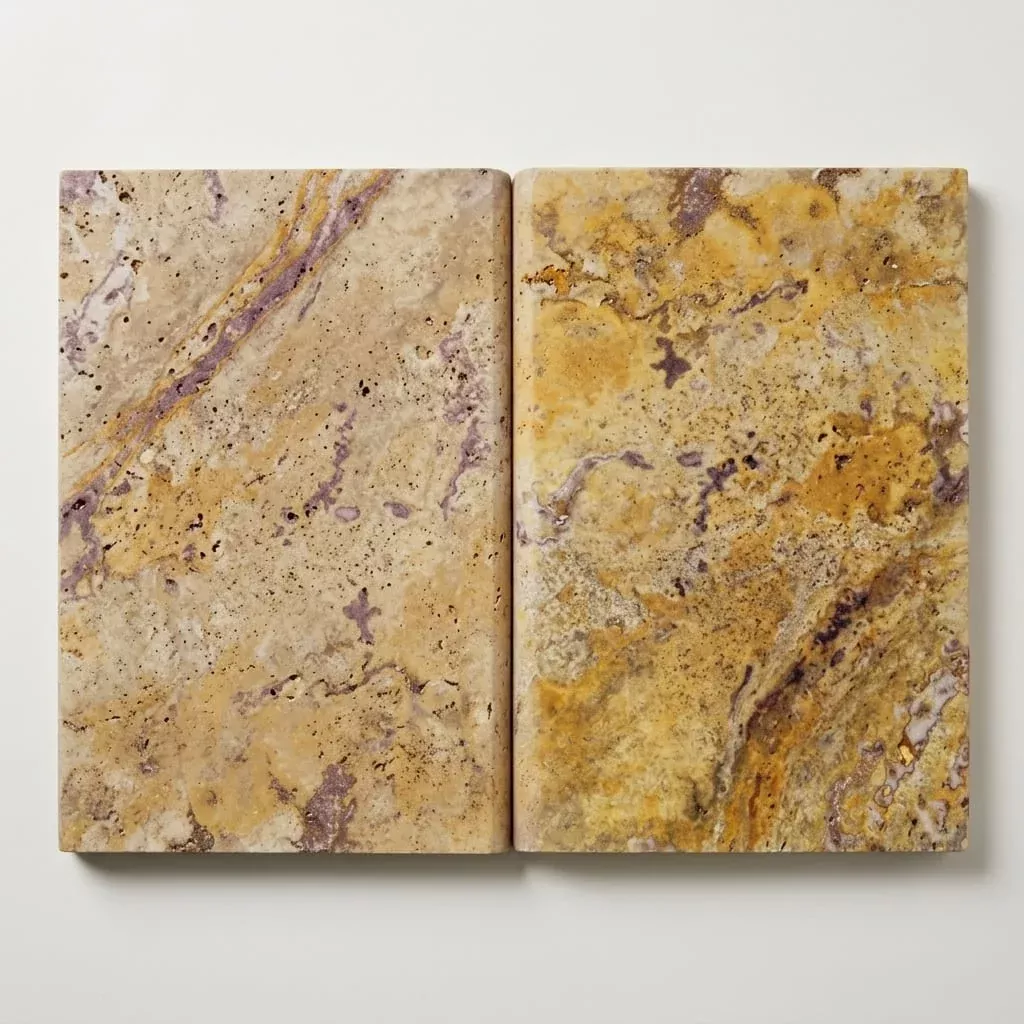 Fantastico Travertine Coping Stone, Unfilled Honed Bullnose, 16x24in