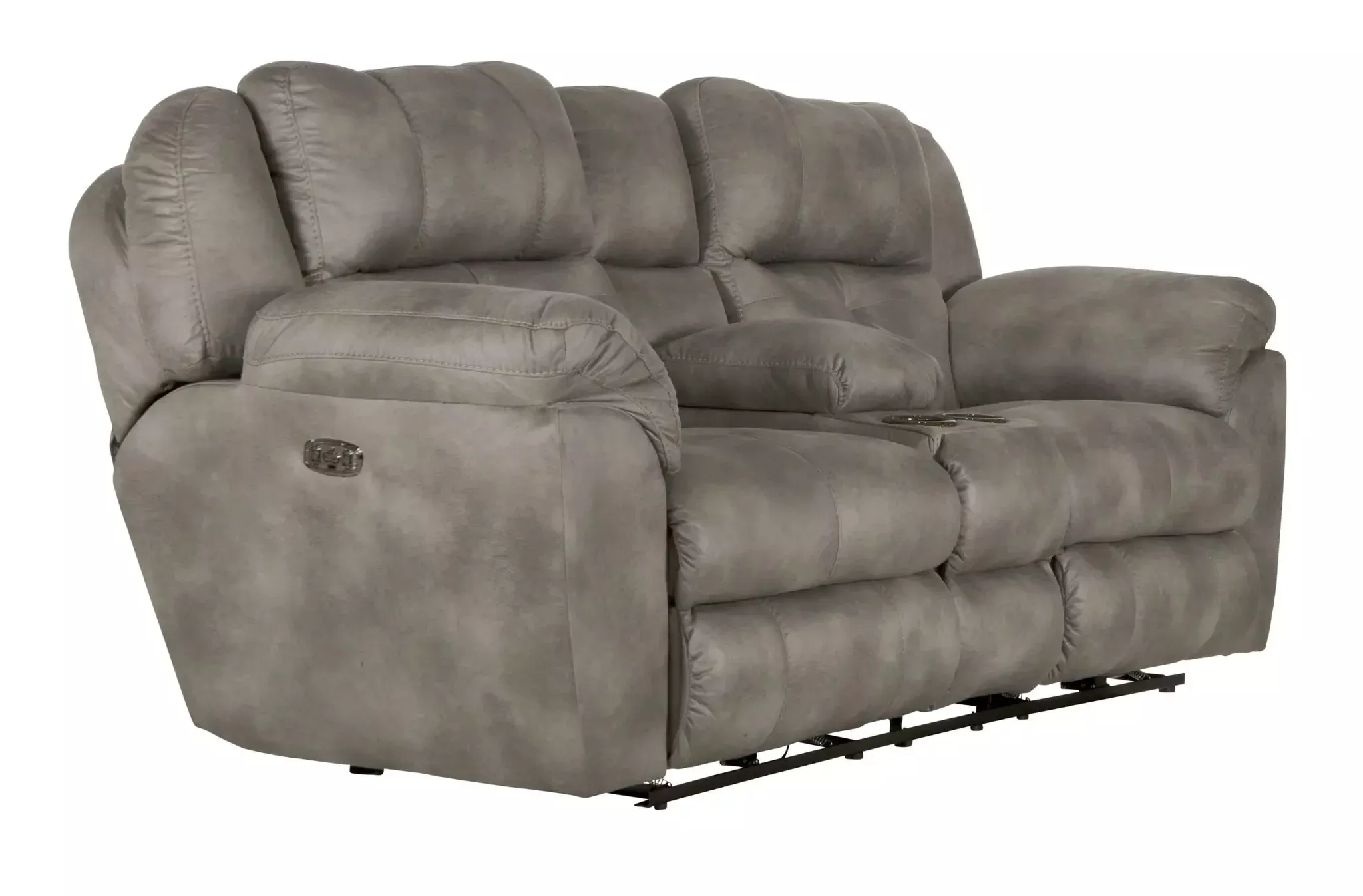 Ferrington - Power Lay Flat Reclining Console Loveseat with Power Adjustable Headrest