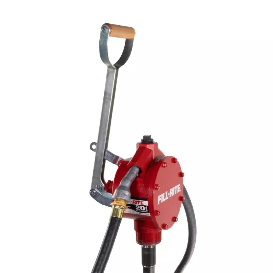 Fill-Rite Hand-Operated Piston Fuel Transfer Pump - 20 GPM - 3/4" x 8' Hose with Telescoping Spout