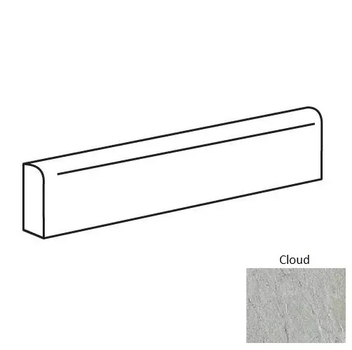 Fitch Cloud Porcelain Floor & Wall Trim - 3" x 12" Bullnose