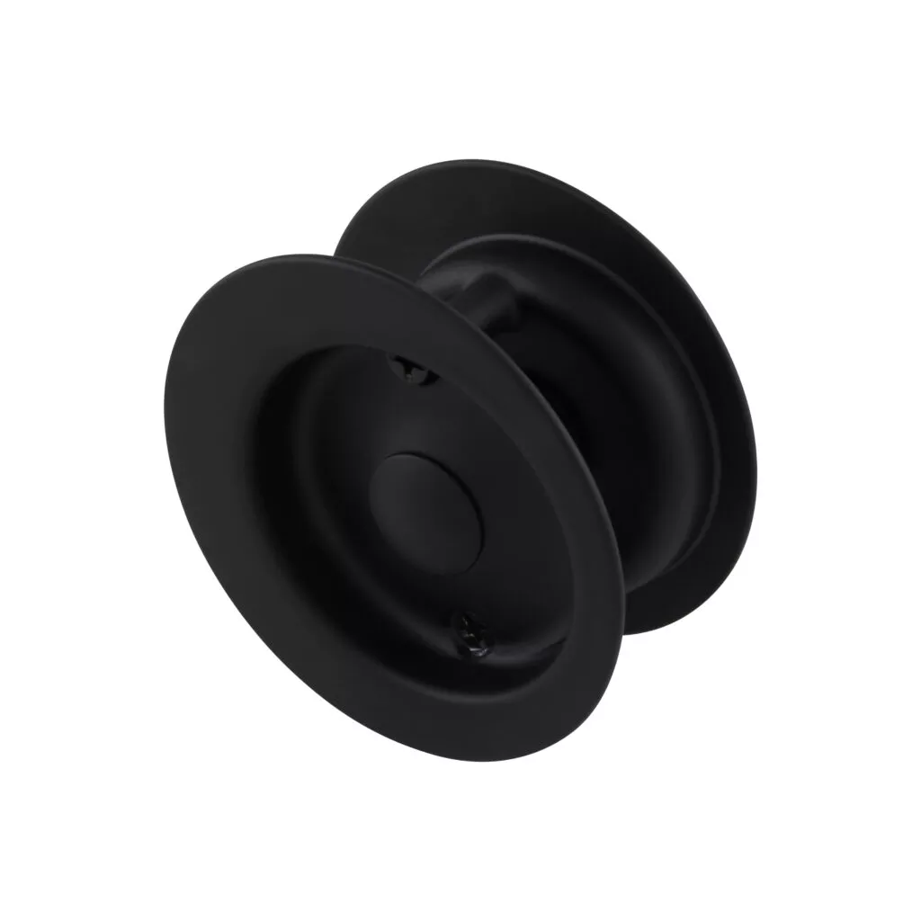 Gainsborough Cavity Sliding Door Set – Passage – Matte Black