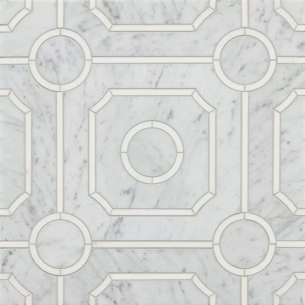Gazebo Bianco Carrara Swatch Card