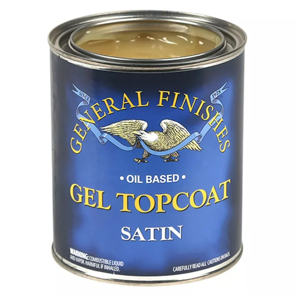 Gel Topcoat Satin, 1 Gallon