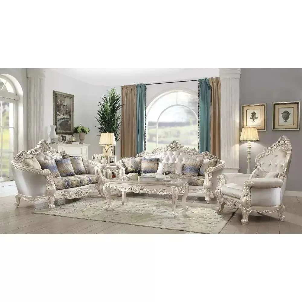 Gorsedd - Chair With Pillow - Fabric & Golden Ivory