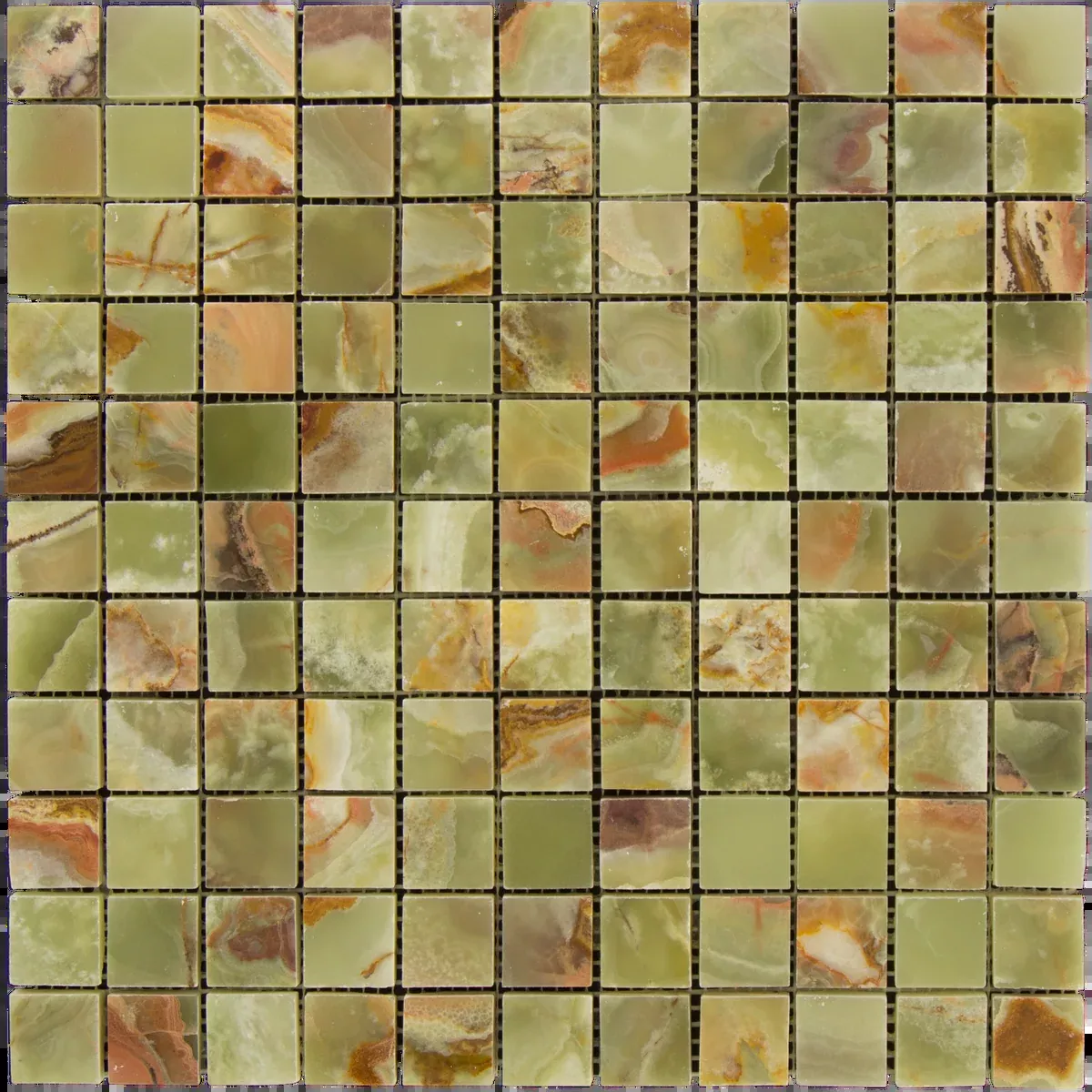 Green Onyx Mosaic - 1" x 1"