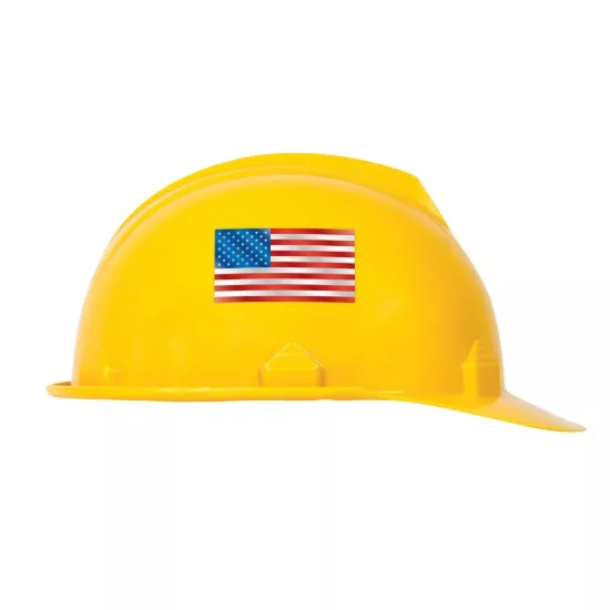 Hard Hat Sticker: American Flag