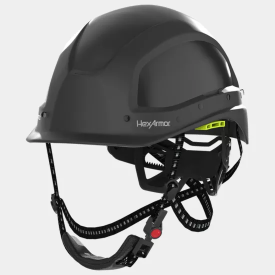HexArmor Ceros XA250 Black Climbing-Style Safety Helmet - Type 1, Class C