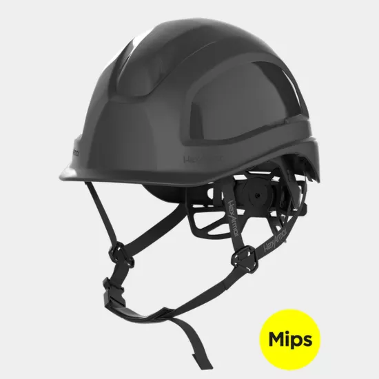 HexArmor Ceros XP450AE HiVis Yellow Climbing-Style Safety Helmet - Type 1, Class E, Mips