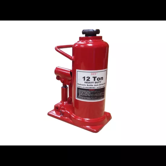 HIT Tools Heavy Duty Hydraulic Bottle Jack - 12 Ton